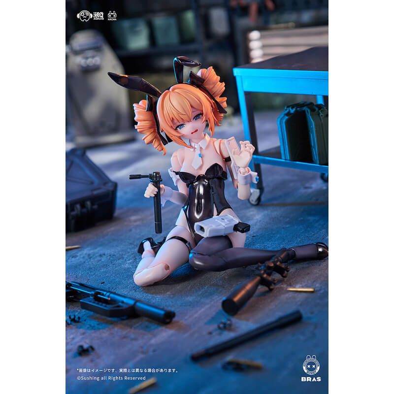 お*ず様 溯行Sushing Sniper レオーニ 1/12可動フィギュア　初 特典】Sushing BUNNY RAPID ACTION SQUAD Sniper・レオーニ 1/12