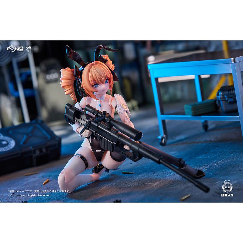 お*ず様 溯行Sushing Sniper レオーニ 1/12可動フィギュア　初 特典】Sushing BUNNY RAPID ACTION SQUAD Sniper・レオーニ 1/12