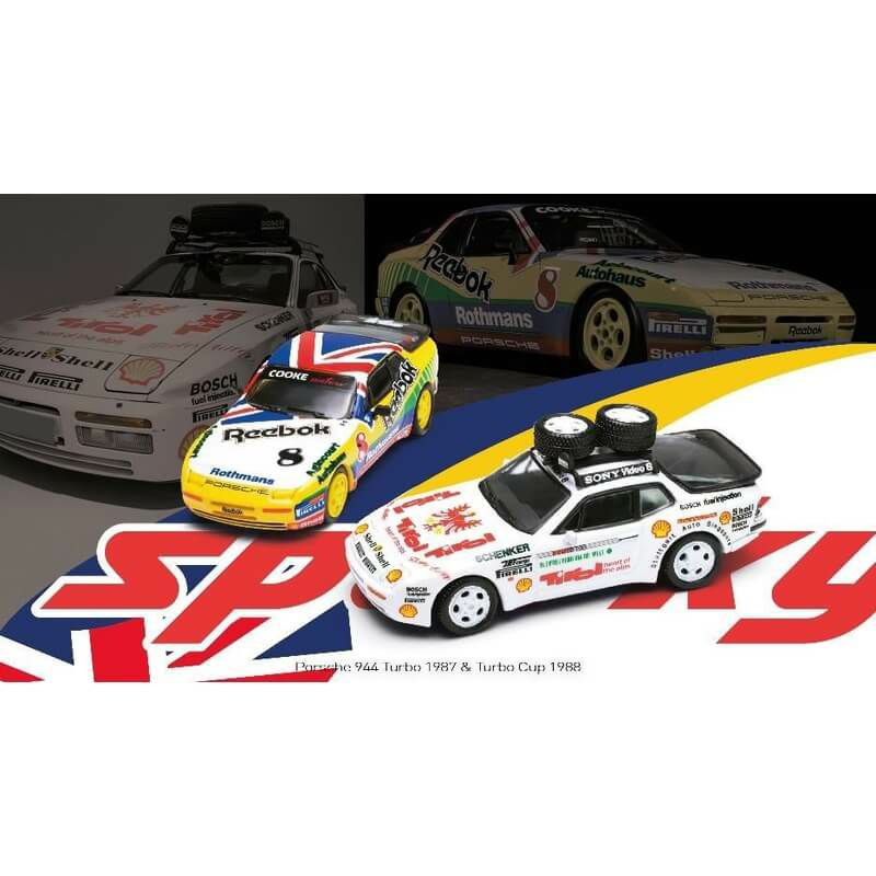 Porsche 944 Turbo 1987 & Turbo Cup 1988 (2台セット) Tiny【25年1月予約】 